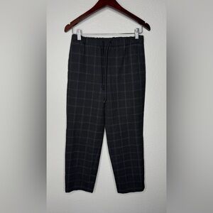 Babaton Plaid Easy Pull-on Pants Size‎ S/4 High-Rise Drawstring Tapered Leg